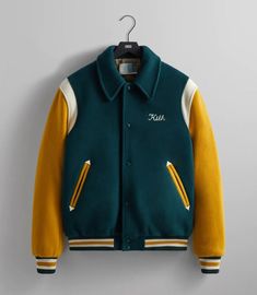 Kith Varsity, Vintage Tommy Hilfiger Jackets, Initial K, Coaches Jacket, Tommy Hilfiger Jackets, Twill Jacket, Motorcycle Outfit, Coach Jacket