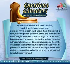 an advertisement for the q what is meant by zakat - fif, and does it have a reason?