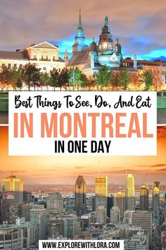 Best Things To See, Do, And Eat in Montreal in One Day Canada Itinerary, Montreal Things To Do, Canada Places, Montreal Vacation, Montreal Travel Guide, Things To Do In Montreal, Visit Montreal, Vermont Vacation, Montreal Travel