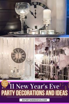 11 Easy Last Minute New Year's Eve Party Decorations Ideas New Years Eve Food