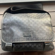 Gucci Diaper Bag. Originally Gg Cav Very Good Condition. Comes With Change Pad, Adjustable Stroller Straps And Dust Bag. Originally Purchased From Holt Renfrew. Have Gift Receipt From Purchase. Gucci Diaper Bag, Stroller Straps, Bags Gucci, Holt Renfrew, Gucci Bags, Gucci Bag, Stroller, Diaper Bag, Limited Time