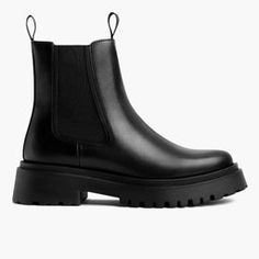 Women's Legend Platform Chelsea Boot In Black Leather - Thursday Womens Everyday Boots, Outfits To Wear With Boots, Thursday Boots Women, Thursday Boot Company, Thursday Boots, Everyday Boots, Platform Chelsea Boots, Black Platform Boots, Mommy Style