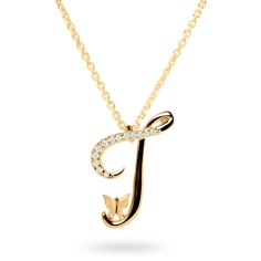 The “Letter T” pendant necklace features a delicate butterfly and lab-grown diamonds set in white or yellow gold. Available in 10K or 14K white or yellow gold pendants feature a 10K rose gold butterfly Available chain lengths: 16 and 18 inches Set with round lab-grown diamonds, .076 ctw Attention to quality and detail is paramount to Ivy Jewelry Made in New York City Inspiration Timeless. Sentimental. Elegant. The designer added a delicate butterfly to each letter in the series to symbolize a “b J Chain Necklace, T Letter Necklace, T Necklace Letter, Letter T Necklace, Ivy Jewelry, T Necklace, Phone Pic, Gold Letter Pendants, Chip Packaging