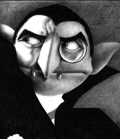 a black and white drawing of an animated character