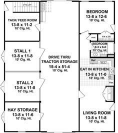 the floor plan for a two story house with an attached garage and living room area