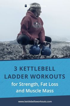 Kettlebell Ladder Workouts are an excellent choice for building strength, reducing fat or adding muscle mass. Depending on your goals you can use ascending, descending or mixed ladder workouts in order to gain results quickly and efficiently. #kettlebell #kettlebellworkouts #strength Kettlebell Pull Workout, Ladder Workouts, Workouts For Strength, Kb Workout, Kettlebell Strength Training, Kettlebell Workouts For Women, Kettlebell Workout Routines, Best Kettlebell Exercises, 30 Day Workout Plan