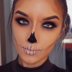 Easy Skeleton Makeup, Halloween Skeleton Makeup