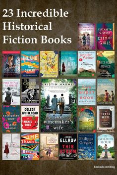 the cover of 23 incredible historical fiction books