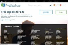 an image of a web page for free books