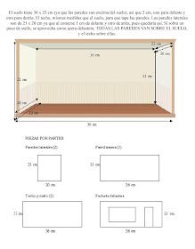 an image of a room with measurements for the wall and floor area in front of it