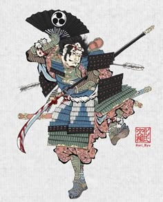 Knight Tattoo, Japanese Drawings, Creepy Tattoos, Japanese Art Prints, Asian Tattoos