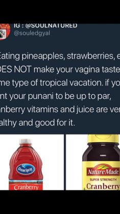 Feminine Care Tips, Cranberry Vitamins, Eating Pineapple, Feminine Care