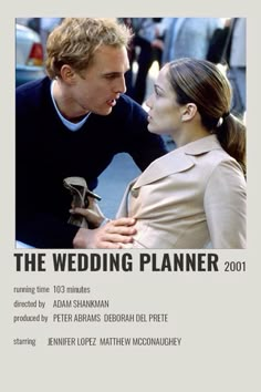 the wedding planner movie poster with brad falker and amanda depporard