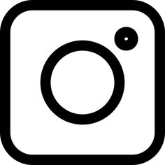 a black and white instagram icon