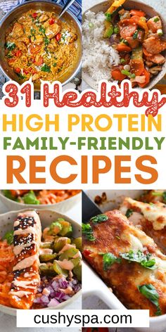 healthy high protein family - friendly recipes