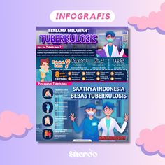 the front and back cover of infografis magazine, featuring an image of two people