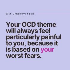 Quotes To Help Ocd, Quotes On Intrusive Thoughts, Daily Affirmations For Ocd, Intrusive Thought Quotes, Ocd Quotes Strength, Ocd Quotes, Ocd Thoughts, Emotion Psychology, Ocd Therapy