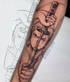 Kakashi Tattoo, Tattoo Fish, Roronoa Zoro One Piece