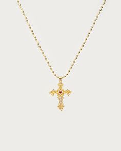 Aphrodite’s Song Necklace | En Route Jewelry Indie Sleeze, En Route Jewelry, Romantic Jewellery, Gold Cross Necklace, Goddess Of Love, Jewelry Lookbook, Birthday Wishlist, Gold Cross, Jewelry Inspo