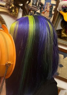 Dyeing Hair Ideas, Hair Ideas Colored Dyed, Dark Dyed Hair Colors, Purple Goth Hair, Alt Hair Dye Ideas, Electric Purple Hair, Gothic Hair Color, Colorful Hair Dye Ideas, Hair Dye Designs