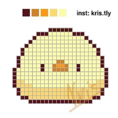 a cross stitch pattern with the words inst kristy on it and an image of a