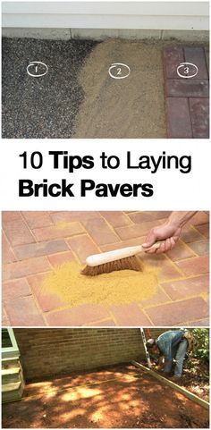 the steps to laying brick paverss