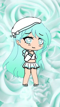 new OC icy ;-; Dibujos Anime Chibi, Illusion Pictures, Chibi Girl Drawings, Chibi Hair, Pelo Anime, Gif Disney, Bff Drawings, Unicorns And Mermaids