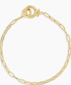 Both timeless and modern, the chain link Parker Mini Bracelet is perfect for stacking with other bracelets. If you love a coordinated look, pair your bracelet with other designs from the Parker Collection. Total length 7 1/8" Chain links measure 1/8" by 1/4" Hinge closure measures 5/16" Available in 18k gold plated brass Avoid contact with anything containing derivatives of alcohol Everyday Gold-tone Paperclip Bracelet With Lobster Clasp, Modern Gold Bracelet With Adjustable Chain, Classic Link Chain Charm Bracelet, Modern Charm Bracelet With Cable Chain Links, Everyday Gold-tone Paperclip Bracelet With Cable Chain, Modern Gold Chain Link Charm Bracelet, Classic Chain Link Charm Bracelet, Classic Link Charm Bracelet, Modern Gold Paperclip Bracelet With Lobster Clasp