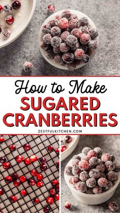 how to make sugared cranberries in minutes