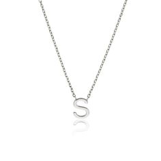 Our beautiful solid white gold miniature initial letter necklace is the perfect personalised piece of jewellery for any lady. Made of solid 9ct white gold, this letter necklace features an extender so it can be worn at either 16inch (41cm) or 18inch (46cm), perfect for layering with another initial necklace or other jewellery. Choose from any letter in the alphabet. Also available in solid 9ct yellow gold. To keep your jewellery shining bright, we recommend giving it a little care over time. By using a soft, lint-free jewellery cloth, you can remove blemishes that result from body oils, perfumes and lotions, whilst protecting the finish on your beautiful Lily & Roo jewellery from future damage.  TOP TIPS Avoid the five S's - Sleep, Shower, Swim, Sprays (perfumes) & Sweat (exercise).  Alway Initial Letter Necklace, J Necklace, Dainty Initial Necklace, Custom Initial Necklace, Best Friend Necklaces, August Birthstone Jewelry, July Birthstone Jewelry, Body Oils, Jewelry Ring Box