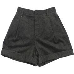 Highwaist Shorts, Wool Shorts, Gray Shorts, Pants Short, Shorts High Waisted, Cuffed Shorts, High Rise Shorts, Grey Shorts, Short Shorts