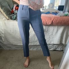 Vince Pants Size 4. Never Worn, Still Have Tags On. Blueish Grey Color. Super Flattering And Just A Gorgeous Pair Of Pants, Just Don’t Have A Need For Them. Blue Straight Leg Office Pants, Fitted Blue Work Pants, Tailored Blue Pants For Office Wear, Tailored Blue Work Pants, Office Straight Leg Blue Pants, Blue Straight Pants For Office Wear, Blue Tapered Leg Dress Pants For Office, Blue High-waisted Office Dress Pants, Blue High-waisted Dress Pants For Office