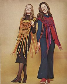 Vintage Bohemian Hippie Crochet Patterns 1960s-1970s PDF instant digital download instructions to make Hippie Crochet Patterns, Poncho Au Crochet, Poncho Patterns, 1980’s Fashion, Crochet Wearables, Fashion Decades, Hippie Crochet, Crochet Poncho Patterns, Vintage Crochet Pattern