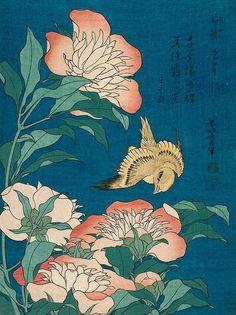 Peonies and Canary Art Print by Katsushika Hokusai. All prints are professionally printed, packaged, and shipped within 3 - 4 business days. Choose from multiple sizes and hundreds of frame and mat options. Power Trip, Print Advertisement, Japanese Painting