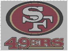 the san franciscos logo is shown in this cross stitch pattern