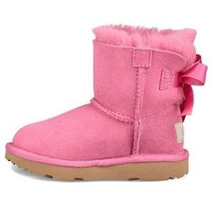 UGG Mini Bailey Bow II 1017397T-PAZ Ugg Mini Bailey Bow, Ugg Mini Bailey, Mini Baileys, Pink Snow, Ugg Mini, Ugg Bailey, Bailey Bow, Kids Uggs, Stylish Sneakers