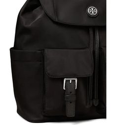 Tory Burch Flap Nylon Backpack | Nordstrom Flap Backpack, Compact Bag, Womens Designer Handbags, Nylon Tote Bags, Mini Tote Bag, Nylon Tote, Mini Tote, Designer Backpacks, Metal Hardware