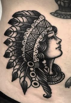 Traditional Black Tattoo, Traditional Tattoo Sleeve, 4 Tattoo, Indian Headdress, Full Body Tattoo, Old School Tattoo Designs, Old Tattoos, Layout Design Inspiration, Tattoo Sketch