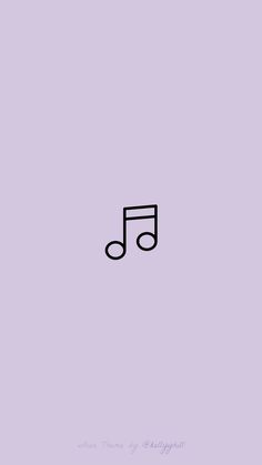 an image of a musical note on a purple background