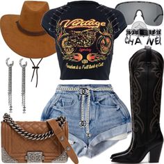 Casual Cowboy Boots, Baddie Rodeo Outfits, Black Rodeo Outfit, Cowboy Boots And Shorts Outfit Black Women, Boujee Cowgirl Outfits