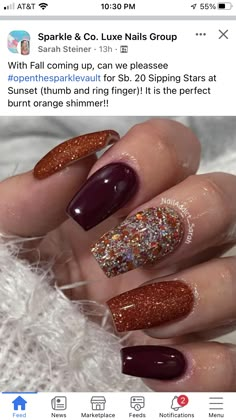 Autumn Nails Fall Short, Fall 2023 Nails Almond, Short Nails For November, Lincoln Park After Dark Nail Designs, Fall Nail Designs Oval Shape, Early November Nails, Fall Nail Ideas Almond Shape, Crazy Fall Nails, Rust Color Nails Designs