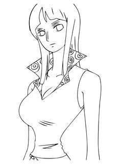 Nico Robin Coloring Pages - Coloring Pages For Kids And Adults Purple Books, A Cartoon Character, Anime Lineart, Coloring Images, Dragon Ball Painting, Anime Head, Embroidery Template