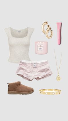 Pjs White Background, Outfit Inspo Warm Weather, Groutfit Outfit, What To Wear To Bed