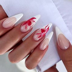 FREE SHIPPING ON ORDERS $9.95+ Buy 3 Get 1 More Free CODE: 4YOU Buy 5 Get 5 More Free CODE: 5FREE Red And French Nails, 25th Birthday Nails Ideas, Europe Nail Ideas, Birthday Nail Set Ideas December, Paznokcie Hello Kitty, Office Nails, Kutek Disney, August Nails, Nagel Tips