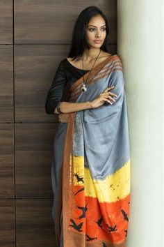 Lehenga Saree Design, Indian Saree Blouse, Indian Silk Sarees, Linen Saree, Stylish Sarees, Saree Fabric, Soft Silk Sarees