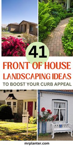 Display of 41 front of house landscaping ideas tailored to different architectural styles Front Of House Landscaping, House Landscaping Ideas, Creative Landscaping, L Shaped House, Cape House, House Landscaping, Front House Landscaping, Front Of House, House Landscape