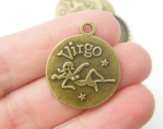 5 Virgo pendants 23 x 28mm antique bronze tone About Virgo, Virgo Pendant, Antique Bronze, Signs, Trending Outfits