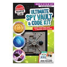 the ultimate spy vault and code kit is in its package with instructions on how to use it