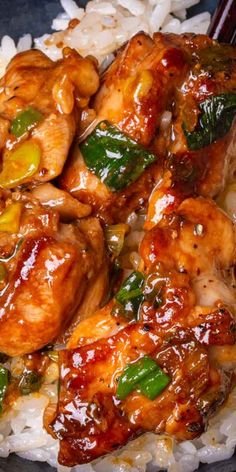 chicken and vegetable stir fry with white rice