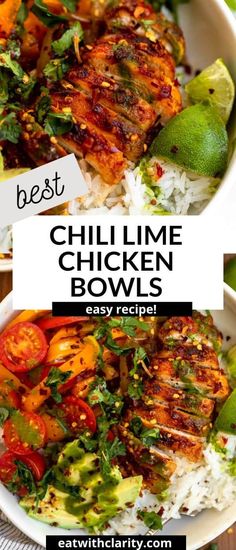 the best grilled chicken bowls are easy to make and so delicious they're ready in less than 30 minutes